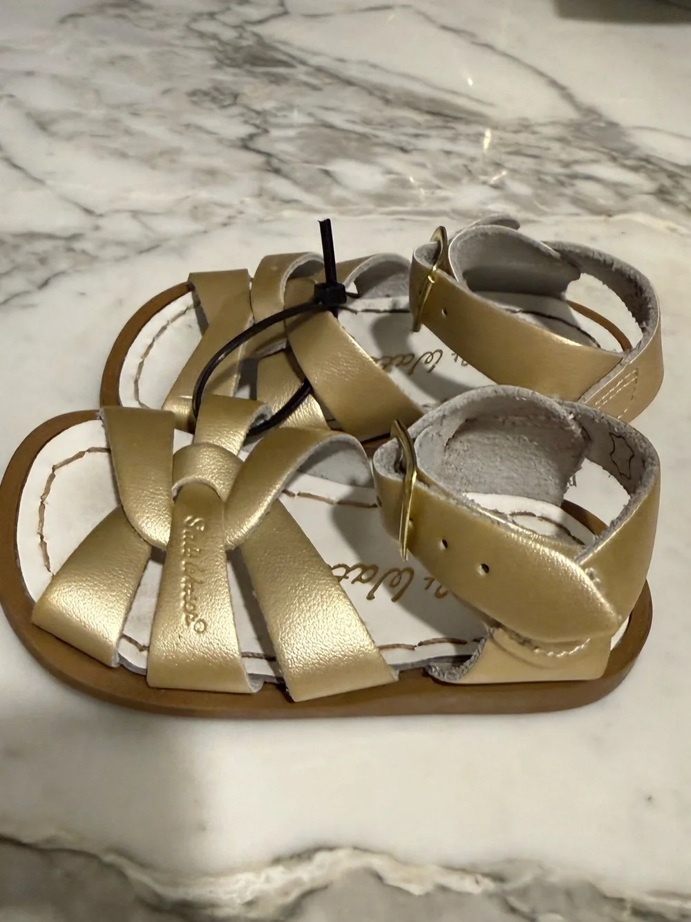 $21 ADD ON 4C Salt Water Gold Sandals SUN SAN ZARA c4 toddler shoes